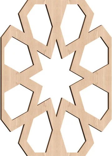 Vista 7 de Jackson Decorative Fretwork Wood Wall Panels, Large, 23 3/8" W x 23 3/8" H x 1/4" T, Cherry
