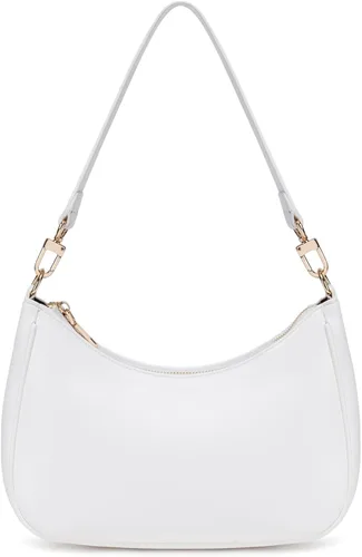 Vista 24 de CYHTWSDJ Bolsos de hombro para mujeres, lindo bolso tote tipo hobo con cierre de cremallera y mini cartera de mano Nailon Negro