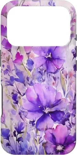 Vista 30 de Purple Lavender Flower Watercolor for Women & Girls Case for iPhone 17