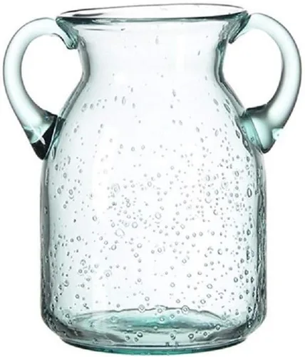Vista 8 de Sunkey - Jarrón de cristal para decoración del hogar, Vidrio, Azul, L