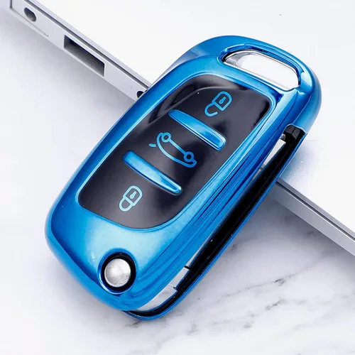 Vista 2 de EAUSO Carcasa protectora de TPU para llave de coche, para Peugeot Citroen C1 C2 C3 C4 C5 DS3 DS4 DS5 DS6