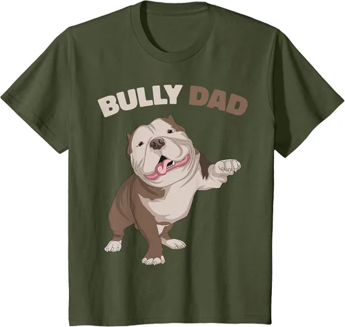 Vista 38 de American Bully Dad Dog Owner Father Funny Men T-Shirt Asphalt Grey