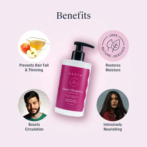 Vista 2 de Pub Arata Ganadora del Mejor Champú Diario (Vogue Beauty Awards - 2021) Súper champú regenerador natural 5 en 1 anti-caída con aceite de cebolla