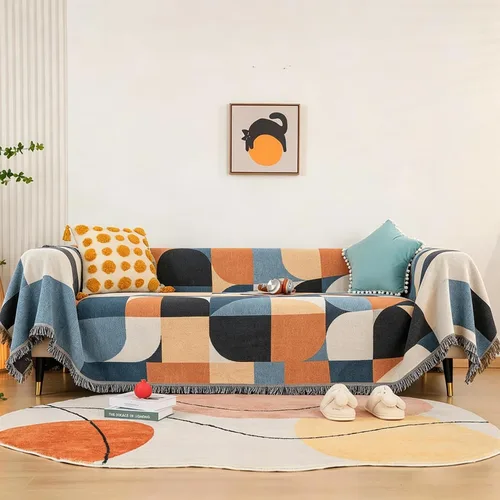 Vista 22 de Luxlovery Manta Aztec Boho Sherpa estilo navajo del suroeste, ligera y cálida, 35 x 59 pulgadas, color óxido de calabaza Aima