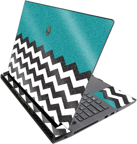 Vista 141 de MightySkins - Skin brillante con purpurina para Alienware M17 R3 (2020) y M17 R4 (2021) - Diversión de los años 90 Acabado duradero con purpurina