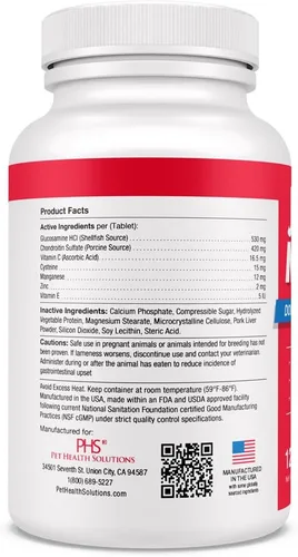 Vista 11 de Double Strength - Vitaminas, minerales y antioxidantes - Suplemento máximo de salud articular para perros - 120 tabletas masticables