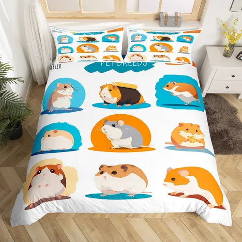 Vista 30 de Feelyou - Funda de edredón con estampado de auriculares, juego de ropa de cama con temática musical, patrón geométrico musical, funda de edredón