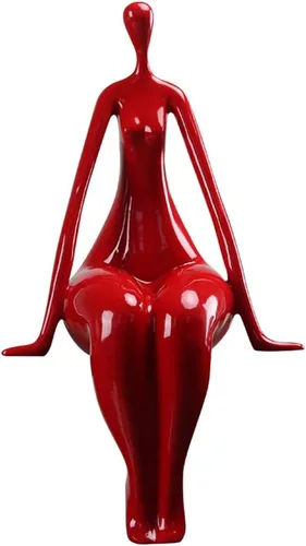 Vista 7 de LGYKUMEG Escultura de mujer desnuda, cuerpo de arte, arte abstracto, estatua de minimalismo, figura de escultura de resina, accesorios hechos a