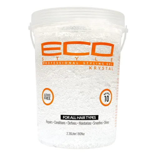 Vista 5 de Eco Style Krystal Styling Gel - Añade cuerpo y brillo a todos los estilos - Hidrata y mantiene el cabello sano - Agarre fuerte y sin peso - Ideal