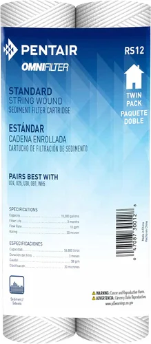 Vista 6 de Pentair OMNIFilter RS14 Filtro de agua para sedimentos, 10 pulgadas, cartucho de filtro de repuesto de sedimentos de polipropileno hilado