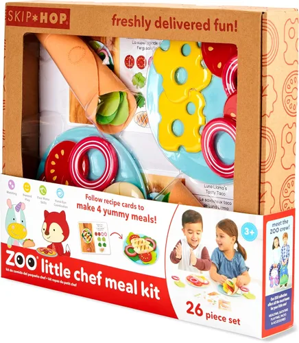 Vista 18 de Skip Hop Juego de herramientas de juguete de 4 piezas para niños pequeños a partir de 2 años, juego de herramientas de zoológico