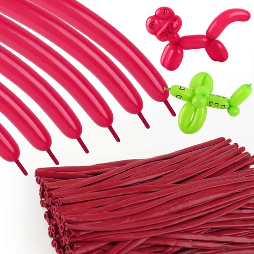Vista 10 de 260 globos negros, 100 globos largos para construir arcos de globos, globo de látex delgado para modelar guirnaldas de animales y decoraciones