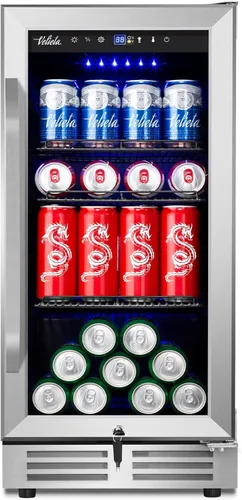 Vista 19 de Refrigerador Enfriador de Vinos de 8 Botellas, Refrigerador Pequeño de Vino, Mini Refrigerador de Vino de Encimera con Puerta de Vidrio, Bodegas