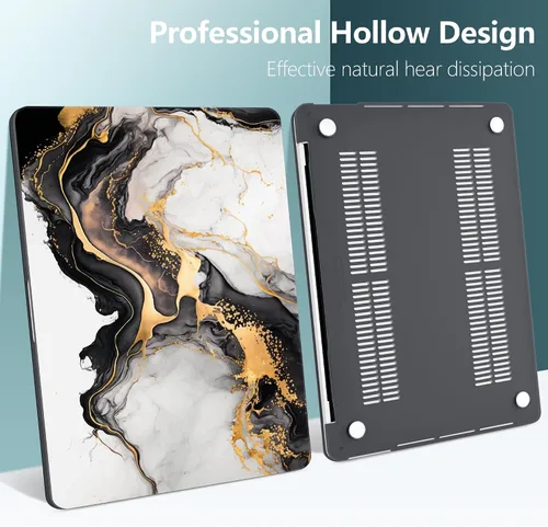 Vista 6 de Funda compatible con MacBook Pro de 13 pulgadas 2024 2023-2020 versión A2338 M2/M1 A2251 A2289 con pantalla Retina y Touch ID, carcasa rígida