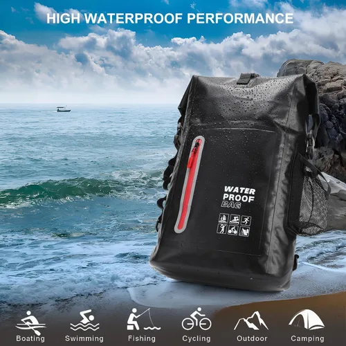 Vista 2 de Mochila impermeable, mochila impermeable flotante, bolsa a prueba de humedad al aire libre, ideal para actividades de playa