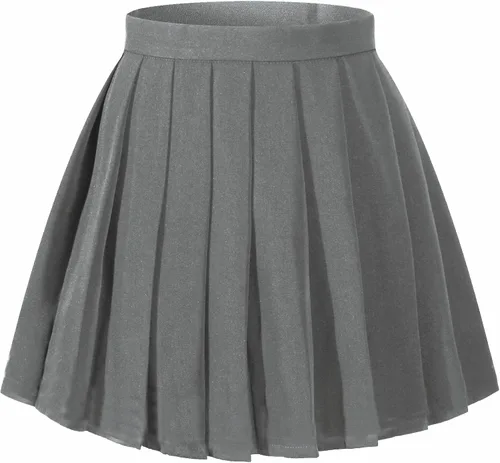 Vista 29 de Faldas plisadas a cuadros de cintura alta para mujeres y niñas, talla grande, uniforme escolar, mini disfraces de cosplay