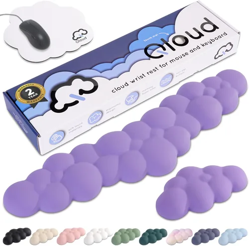 Vista 19 de Create-ables Qloud Cloud Reposamuñecas para Teclado Reposamuñecas para Teclado de Computadora Almohadilla, Reposamuñecas para Teclado Cloud