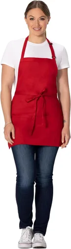 Vista 2 de Chef Works - Delantal unisex de tres bolsillos