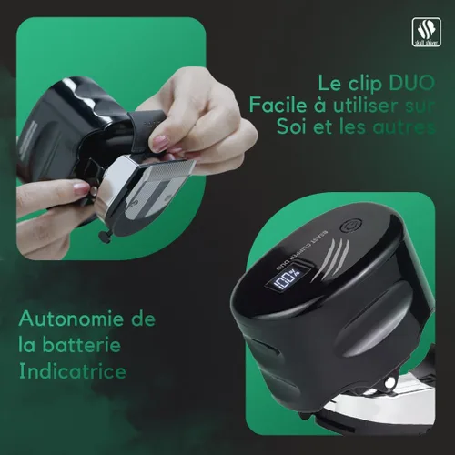 Vista 6 de Skull Shaver Beast Clipper Duo - Kit de corte de pelo y aseo para el hogar - Cuchillas de acero duraderas - Funcionamiento inalámbrico - Peines