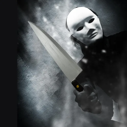 Vista 2 de 4E's Novelty Cuchillo de cocina falso de 17.5 pulgadas, de espuma de polietileno, de gran tamaño, de aspecto realista, de Halloween, cuchillo