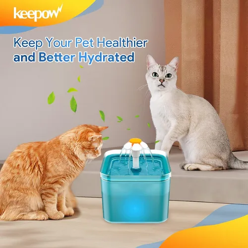 Vista 7 de KEEPOW Filtro de fuente para mascotas de repuesto para 67 oz/2L y 84 oz/2.5 L, paquete de 6 filtros de fuente para gatos compatibles con plástico