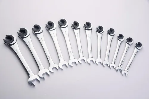Vista 2 de FLZOSPER Llave métrica de 0.315 in, llave de tubo de cabeza fija, llave de extremo abierto, llave combinada de trinquete