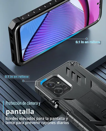 Vista 5 de FNTCASE Funda para Moto G 5G 2023 / Moto G Power 5G 2023 con función atril