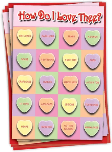 Vista 10 de NobleWorks - Paquete de 3 tarjetas de felicitación del día de San Valentín con sobres, divertidos juegos de palabras de amor para hombres y mujeres
