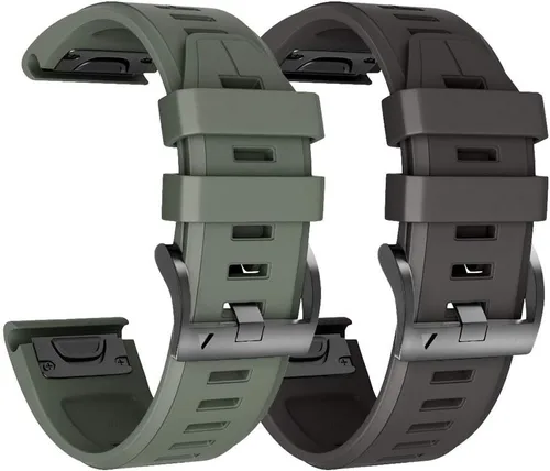 Vista 14 de ANCOOL Correa de reloj Garmin Fenix 5X/7X/6X Quickfit de 1.024 in compatible con Fenix 6X Pro/5X Plus/7X Pro/8 2.008 in (negro)