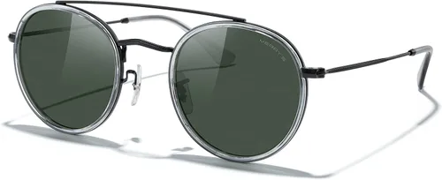 Vista 2 de MERRY'S Gafas de sol polarizadas redondas retro - Gafas de sol unisex de doble puente