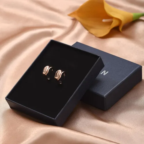 Vista 11 de Aretes de aro gruesos de oro para mujer, chapados en oro de 14 quilates y plata, aretes geométricos, aretes colgantes de nudo de moda