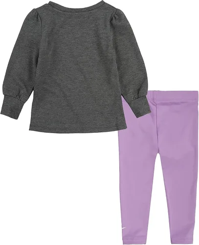 Vista 2 de Nike Conjunto de leggings deportivos de forro polar para bebé niña (bebé)