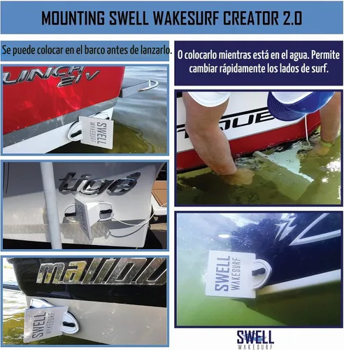 Vista 4 de SWELL Wakesurf Creator 2.0 - El generador de olas más vendido - Generador de olas - Flotante - Duradero