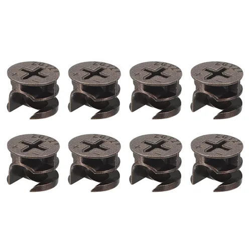 Vista 10 de HARFINGTON Tuerca de bloqueo de leva para muebles, 8 piezas de 0.591 x 0.472 in, tuercas de bloqueo para muebles, accesorios de leva de conexión