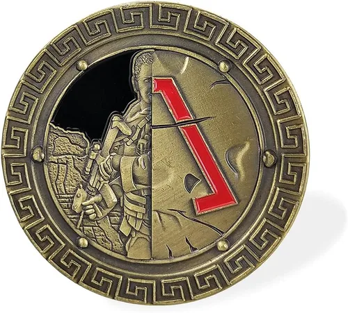 Vista 2 de Moneda de desafío militar Spartan Warrior Ethos (amzag715)