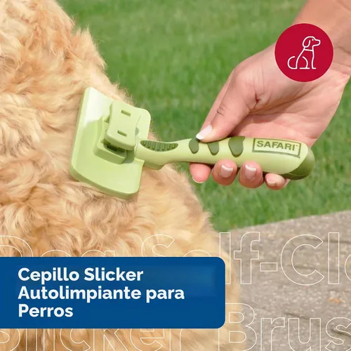 Vista 2 de Safari Cepillo protector de limpieza para perros, S, Verde