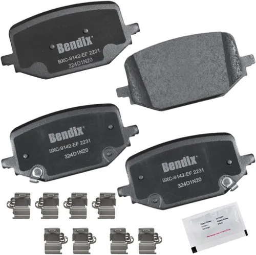 Vista 257 de Bendix Priority1 CFC154 - Juego de pastillas de freno de disco para Avanti II, Century, LeSabre, Regal, Riviera, chasis comercial, DeVille
