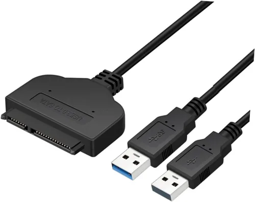 Vista 9 de Mikikit 2 unids 2 1 3.0 adaptador de cable adaptador de disco duro externo para 2.5 pulgadas convertidor de transferencia de datos universal
