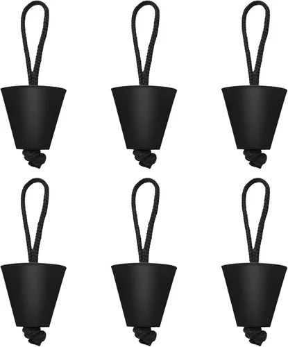 Vista 11 de LIXADA El mejor kit de tapón universal para kayak, kit de tapones de drenaje de canoa con orificios de drenaje de canoa, paquete de 4/6/8 Negro X 4