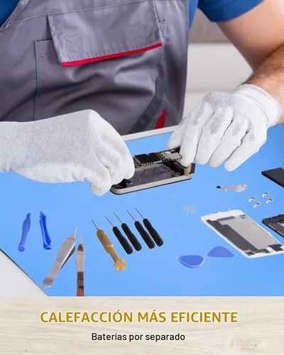 Vista 4 de Almohadilla térmica con luz LED incorporada, máquina separadora de pantalla LCD de placa de calor rápido para reparación de iPad, herramienta