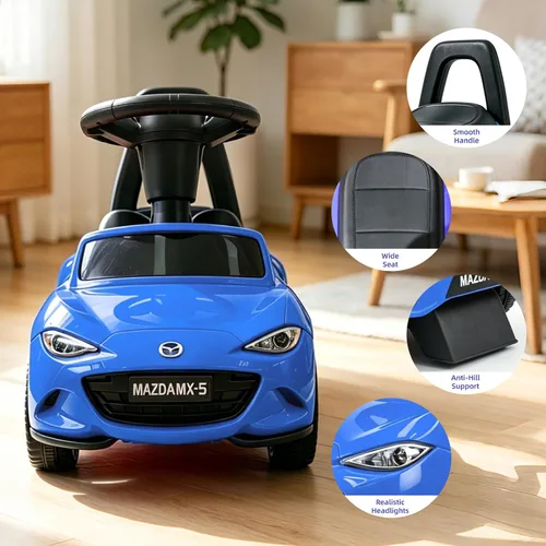 Vista 3 de Vehículo de empuje para niños MX-5 con licencia Azul
