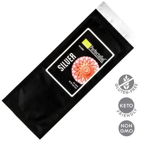Vista 2 de ORGANIC PerfectaGel - Hojas de gelatina plateada (170 flores) - 20 hojas