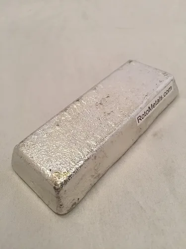 Vista 3 de Lingote de fundición de peltre RotoMetals Aleación AC sin plomo - (92 % de estaño, 7.75 % de antimonio, 0.25 % de cobre) Aleación Britannia