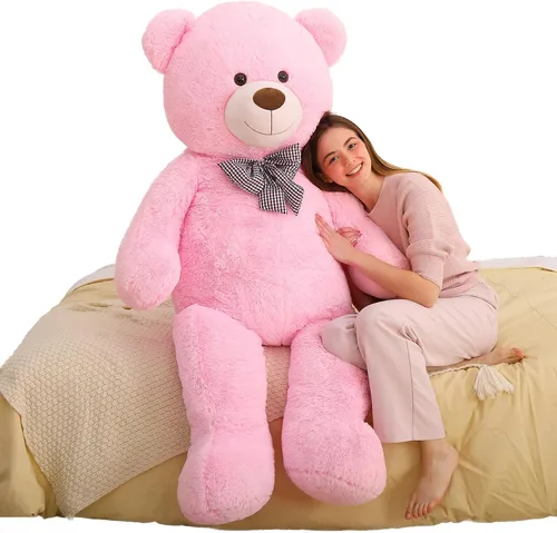 Vista 29 de MaoGoLan Oso de Peluche Teddy Gigante, Animal de Peluche Grande de Tamaño Real, 5 Pies, Suave y Esponjoso Gran Regalo de Oso Teddy para Baby Shower
