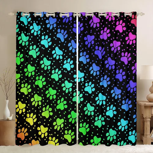 Vista 13 de Cortinas opacas de camuflaje con bandera estadounidense, regalo para niños, cortina de ventana de camuflaje verde con rayas negras, estrellas