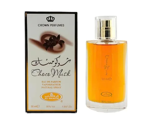 Vista 2 de Al Rehab Choco Musk - Juego de 2 piezas unisex (Eau De Parfum Spray de 1.7 oz + 0.2 fl oz de Perfume Concentrado Rollerball)