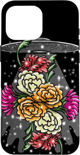 Vista 19 de Alien Floral UFO Girly Extraterrestrial Space Lover - Funda de regalo para iPhone 17