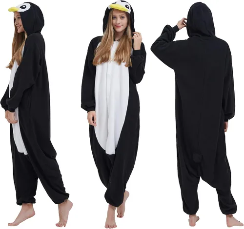 Vista 2 de SimZoo Pijama de animal para adultos, disfraz de cosplay de animales para hombres y mujeres, ropa de dormir unisex de una sola pieza