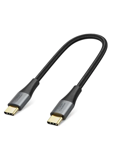 Vista 11 de CableCreation Cable corto USB a USB C de 0.8 pies, cable de carga USB C trenzado para Carplay, Galaxy S23 S23+ S22+ S22 S21 S20 Note 20, MacBook