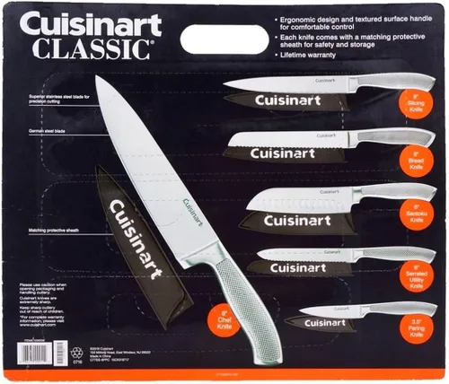 Vista 2 de Cuisinart Classic Impressions set de 6 cuchillos de acero alemán